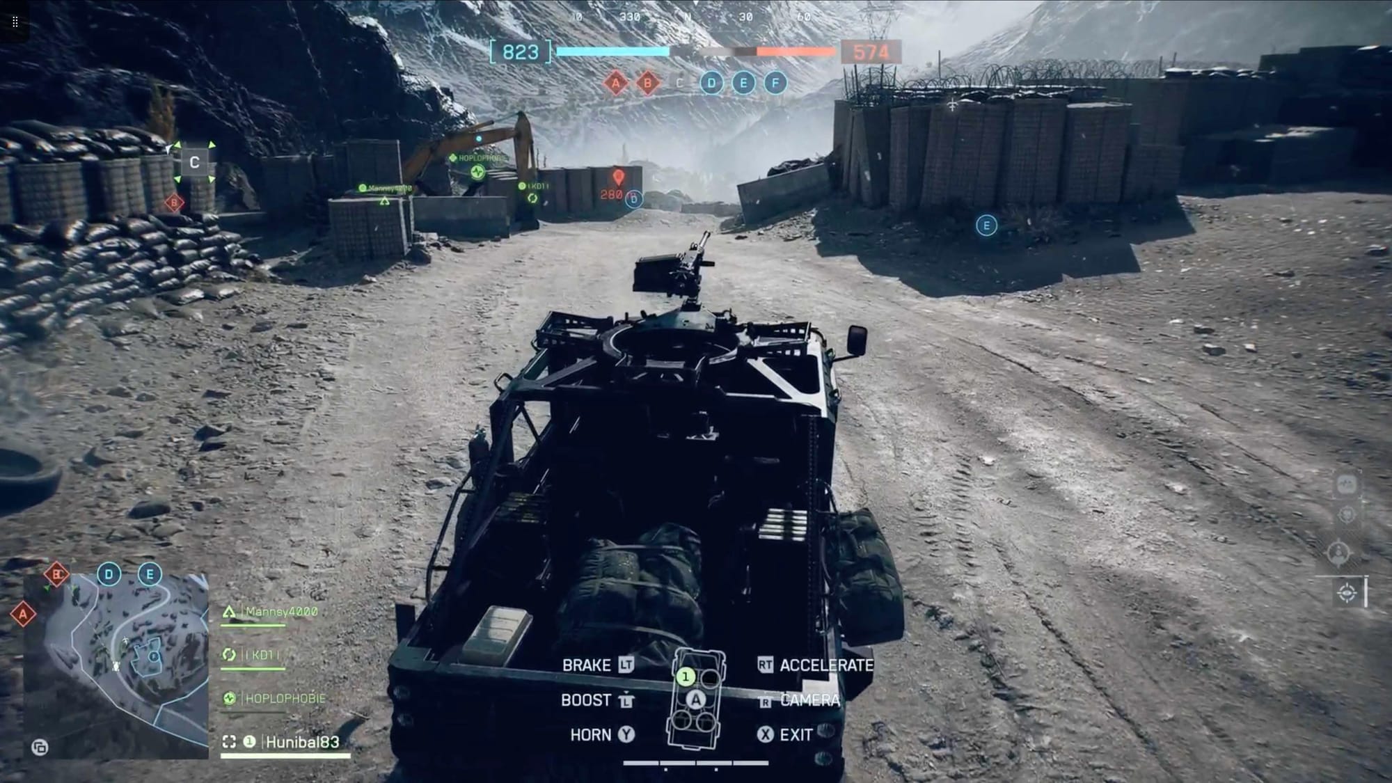 Jeep heading for the frontline in Battlefield 6