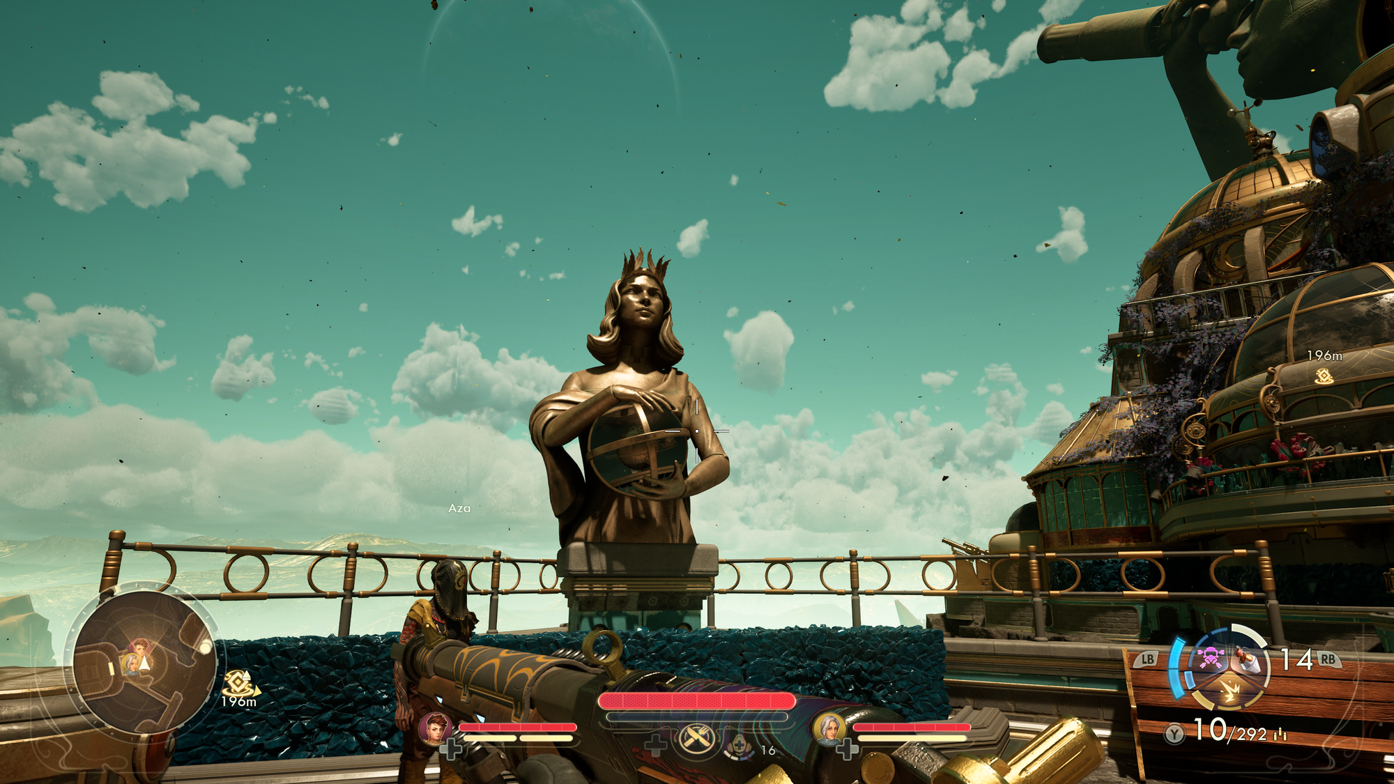 A golen statue of the rulers of the planet