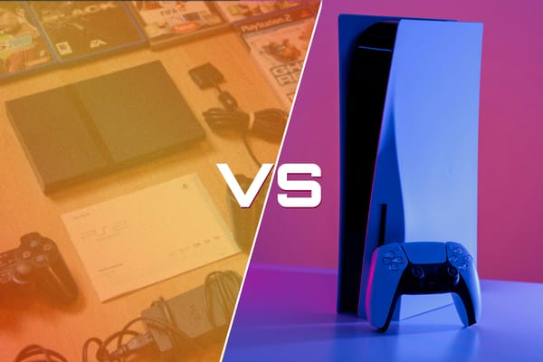 Then vs now: PlayStation 2 classics meet modern gaming - perfect visual for gamers returning after decades away