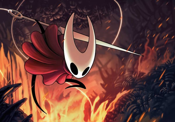 Hollow Knight: Silksong - Hornet faces challenging enemies in atmospheric boss battle, perfect for mature gamers