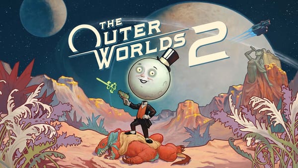 The main artwork of the game The Outer Worlds 2